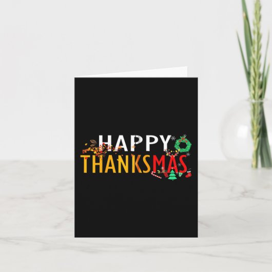 Carte Thanksgiving Noël Joyeux Thanksmas 2023 (Devant)