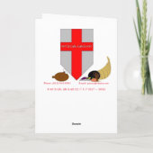 Carte Thanksgiving "Old-Fashioned Fall Harvest" (Dos)