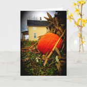 Carte Thanksgiving "Old-Fashioned Fall Harvest" (Fleur jaune)