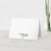 Carte Thanksgiving. Où est la Turquie ? (Dos)