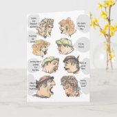 Carte Thanksgiving ou Turkey Day Rumor Chain (Fleur jaune)