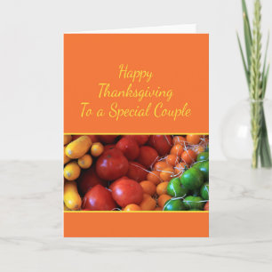 Carte Thanksgiving pour couple spécial