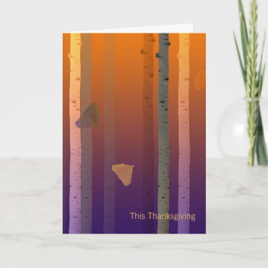 Carte Thanksgiving pour le client d'affaires (Devant)