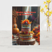 Carte Thanksgiving Rainbow Delthday (Fleur jaune)