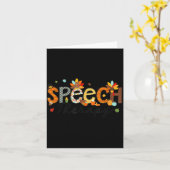 Carte Thanksgiving Speech Therapy Thankful Slp Turkey Sp (Fleur jaune)