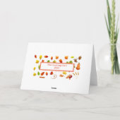 Carte Thanksgiving Turkey (Dos)