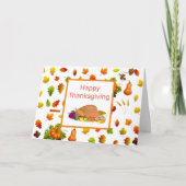 Carte Thanksgiving Turkey (Devant)