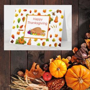 Carte Thanksgiving Turkey