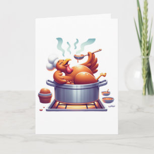 Carte Thanksgiving Turkey Basting