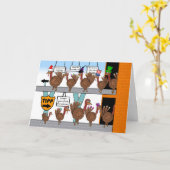 Carte Thanksgiving Turkey Identity Protection Program (Fleur jaune)