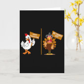 Carte Thanksgiving Turkey No Thanks Grumpy Halloween Fun (Fleur jaune)
