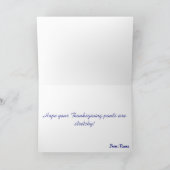 Carte Thanksgiving Vegetable House (Intérieur)