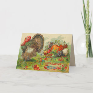 Carte Thanksgiving vintage
