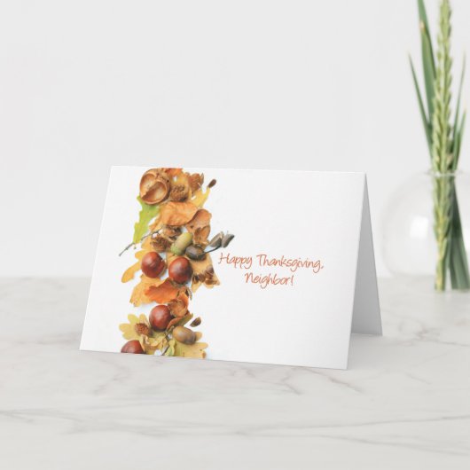 Carte Thanksgiving Voisins (Devant)