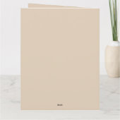 Carte Thanksgiving-Watercolor Citrouille et fleurs- (Dos)