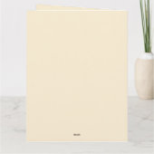 Carte Thanksgiving-Watercolor Citrouille Floral Design- (Dos)