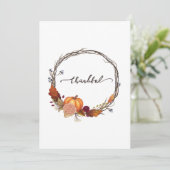 Carte Thanksgiving Wreath (Debout devant)