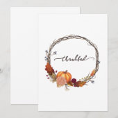 Carte Thanksgiving Wreath (Devant / Derrière)