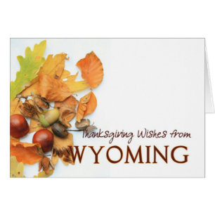 Carte Thanksgiving Wyoming