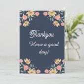 Carte Thankyou conception unique (Debout devant)