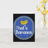 Carte Thats Bananas Sticker Fruit Costume Halloween Men  (Fleur jaune)