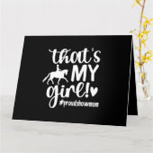 Carte Thats Ma Fille Cheval Fière Montrer Maman Moth Equ (Fleur jaune)