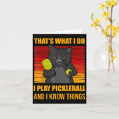 Carte That's What I Do-i Play Ckleball And I Know Things (Fleur jaune)