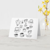 Carte Thé (Fleur jaune)