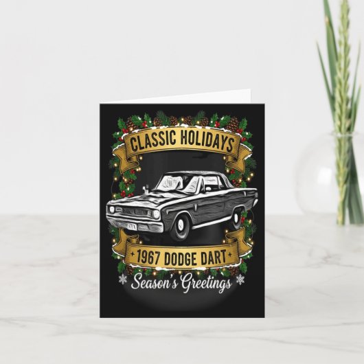 Carte The 1967 Dodge Dart Clic Holiday Cheer Apparel (Devant)