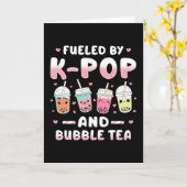 Carte Thé à bulle Kpop (Fleur jaune)