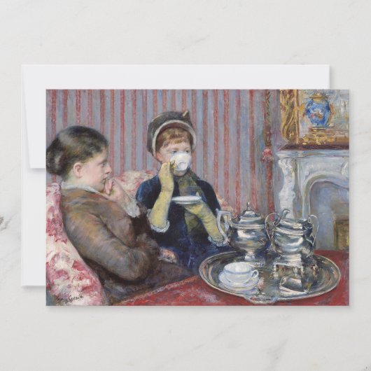 Carte Thé à cinq heures | Mary Cassatt (Devant)