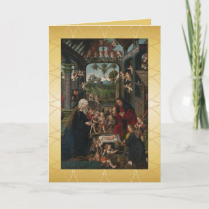 Carte The Adoration of the Christ Child Holiday