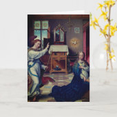 Carte The Annunciation by Joos van Cleve: Blank (Fleur jaune)