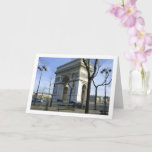 Carte The Arc De Triomphe, Paris, France<br><div class="desc">The Arc De Triomphe,  Paris,  France Greeting Card. You can easily customize this product for free if you would like to add wording or change the color of the background.</div>