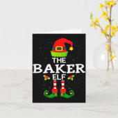 Carte The Baker Elf Christmas Family Matching Pajama (Fleur jaune)