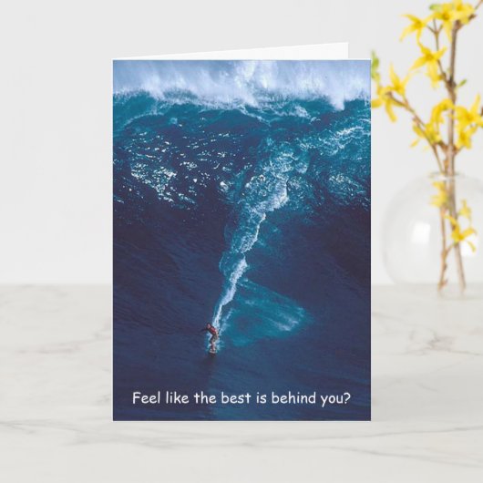 Carte The Big Kahuna - Anniversaire du surfeur (Fleur jaune)