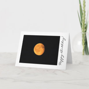 Carte The Big Yellow Moon ; Joyeux anniversaire