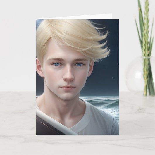 Carte The Blond Boy Greetings Card (Devant)