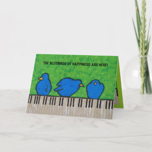 Carte The bluebirds of happiness card