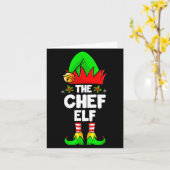 Carte The Chef Elf Shirt Matching Family Chef Christmas (Fleur jaune)