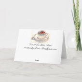 Carte Thé chez le Ritz, Paris (Dos)