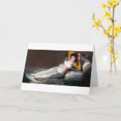 Carte The Clothed Maja, Francisco Goya, 1798-1803 (Fleur jaune)