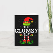 Carte The Clumsy Elf Christmas Family Matching Pajama  (Devant)