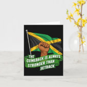Carte The Comeback Is Always Stronger Jamaica Strong Fla (Fleur jaune)