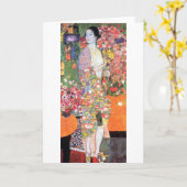Carte The Dancer, Gustav Klimt (Fleur jaune)