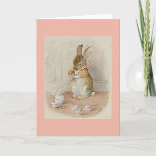 Carte Thé de lapin par Beatrix Potter (Devant)