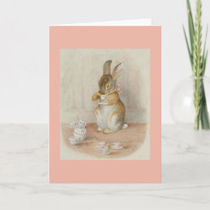 Carte Thé de lapin par Beatrix Potter