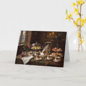 Carte Thé de l'après-midi (Fleur jaune)