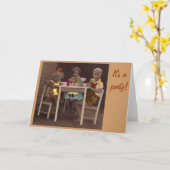 Carte Thé de l'après-midi, C'est une fête ! (Fleur jaune)