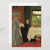 Carte Thé de l'après-midi | George Dunlop Leslie (Devant / Derrière)